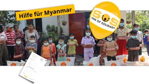 Jetzt rasch helfen, Das SONNE-Team in Myanmar ist vor Ort