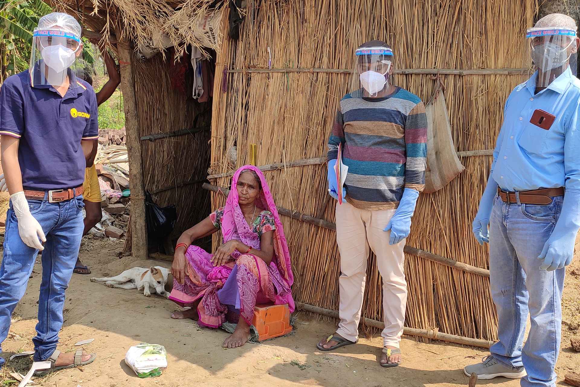 Coronahilfe Jetzt, in Indien im Einsatz