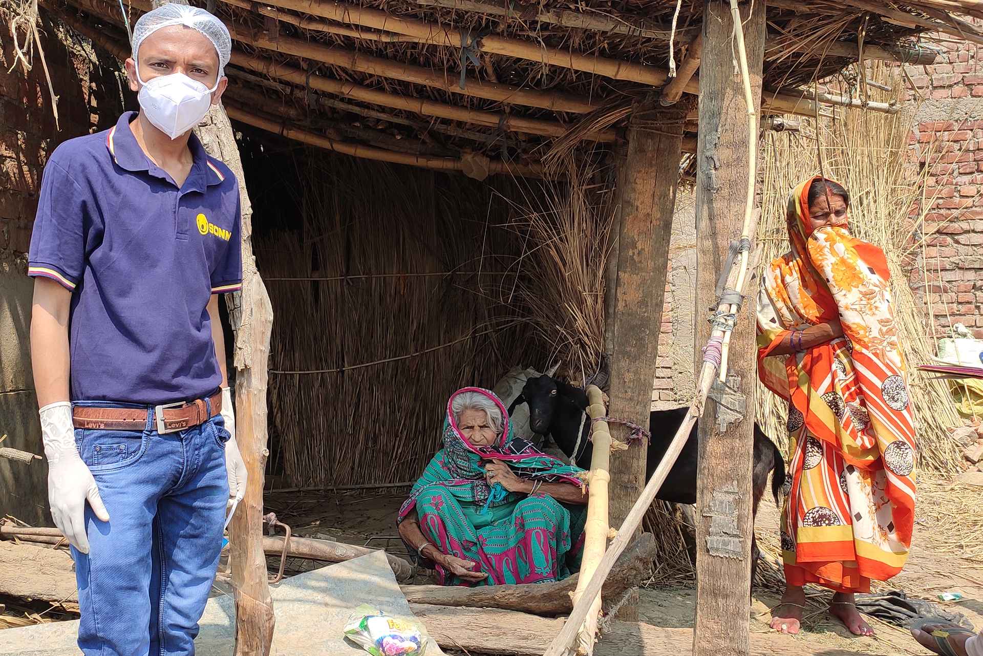 Coronahilfe Jetzt, in Indien im Einsatz