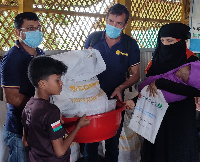 SONNE-International in Bangladesch, Rohingya Nothilfe