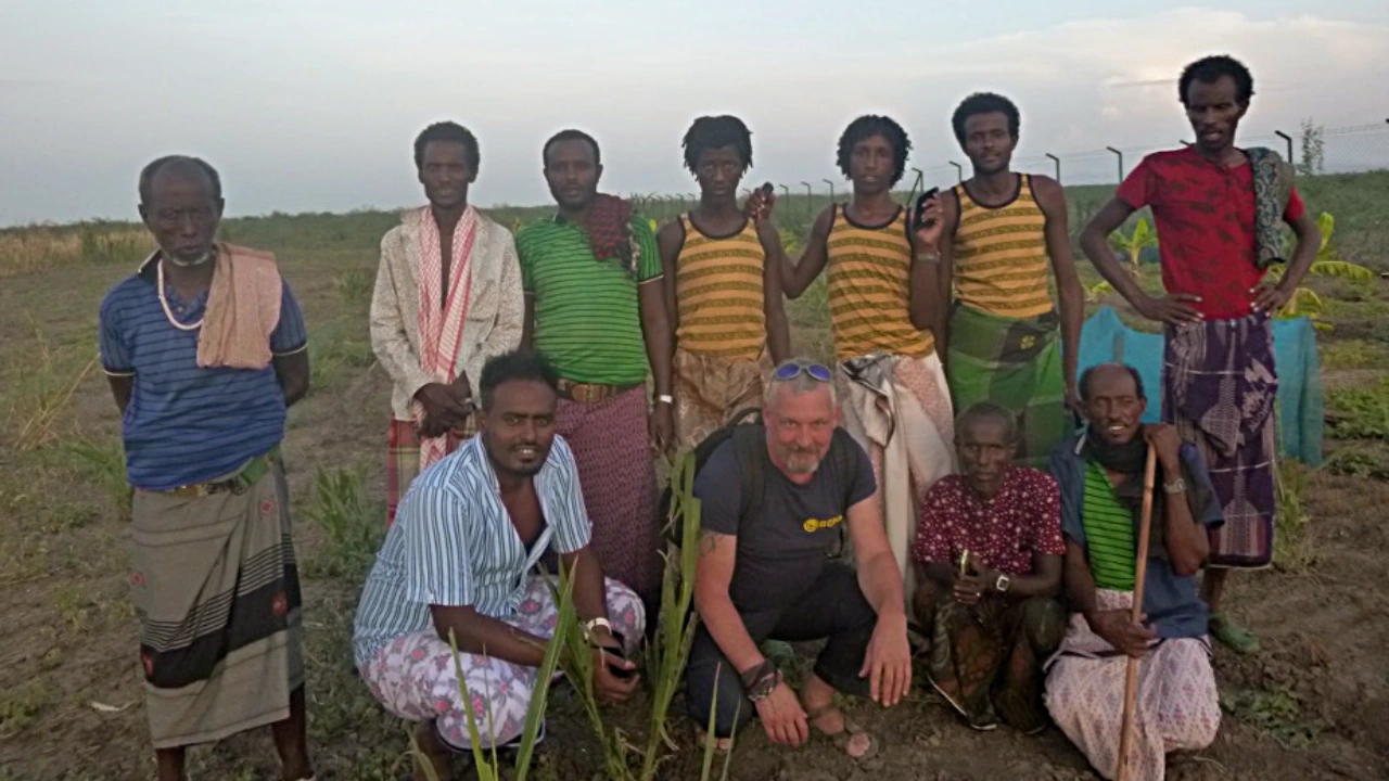 Das SONNE Gartenbau- und Landwirtschaftsprojekt Team in Afar