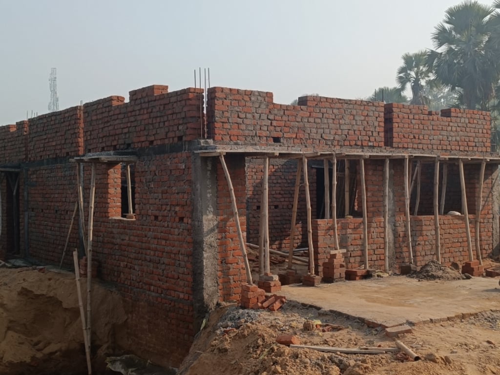 SONNE Gesundheitsstation Bihar Baufortschritt