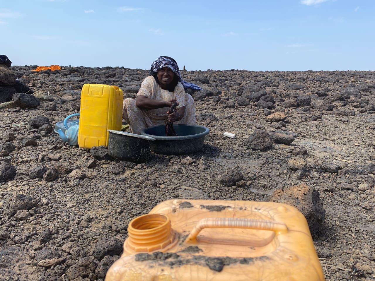 Das harte Leben in der AFAR Wüste