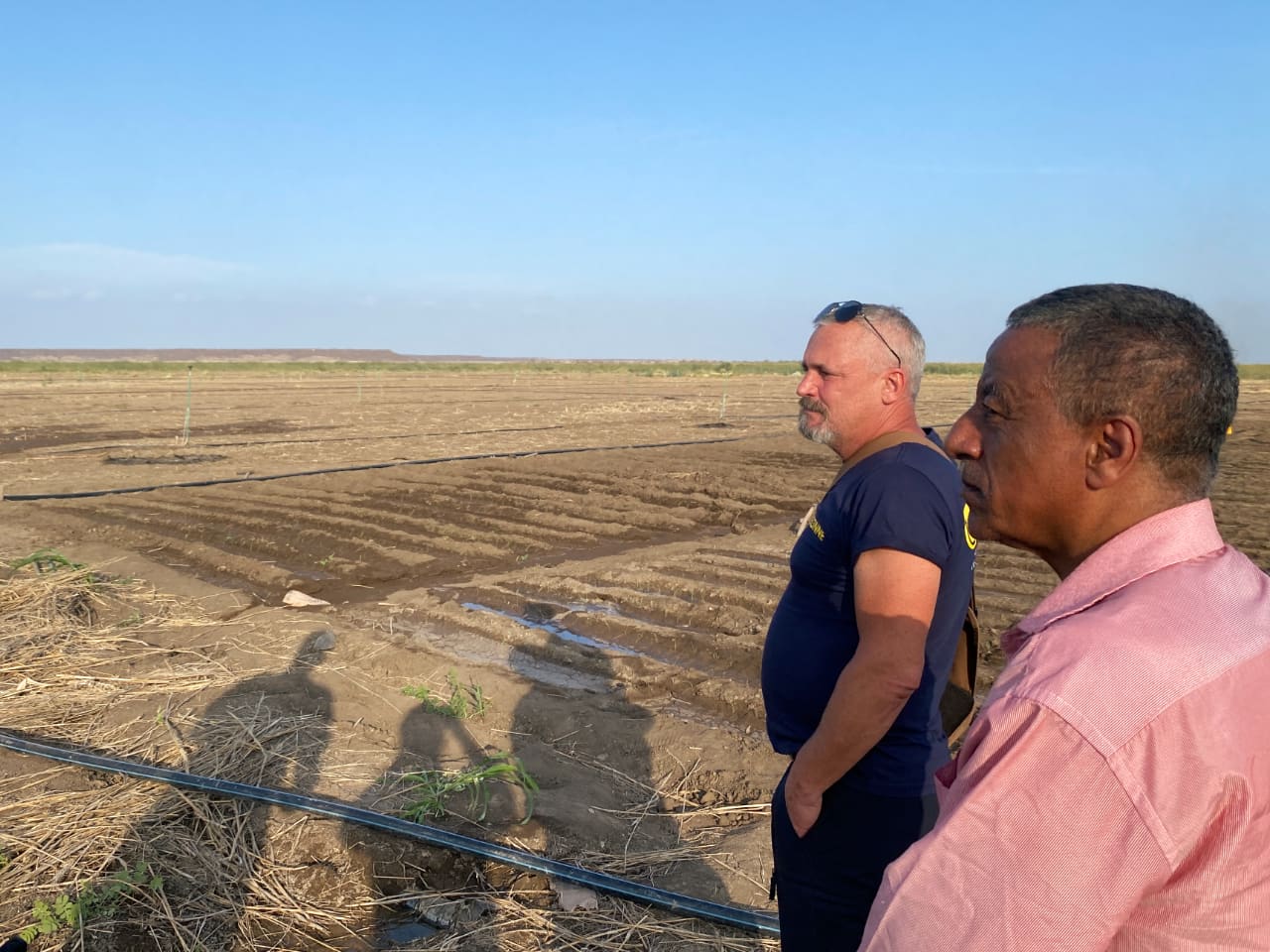 Stippe beim Landwirtschaftsprojekt in Äthiopien