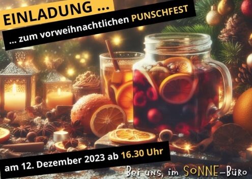 SONNE-Punschfest Einladung