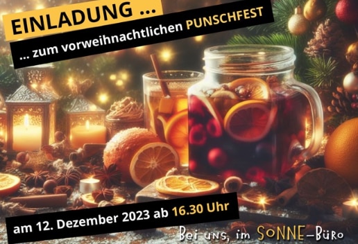 SONNE-Punschfest Einladung