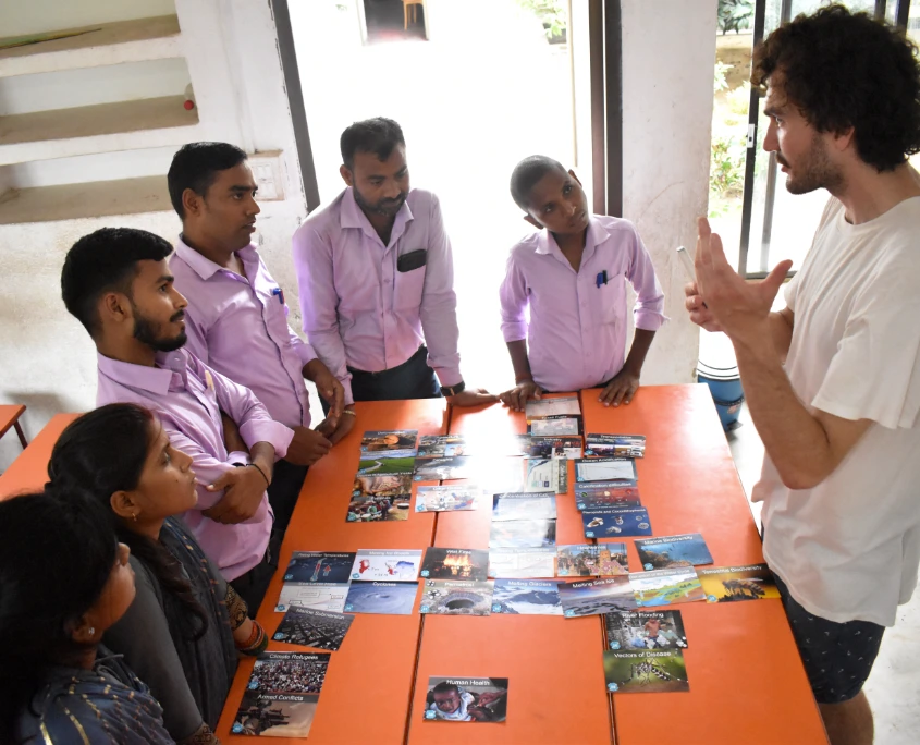 Klimabildung Workshop mit LehrerInnen in Indien