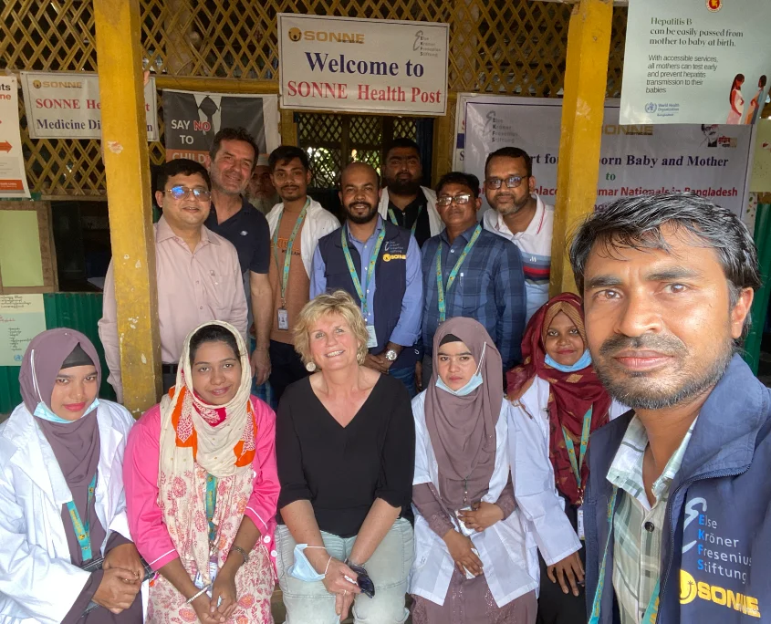 Besuch beim SONNE Health Post im Rohingya-Flüchtlingslager
