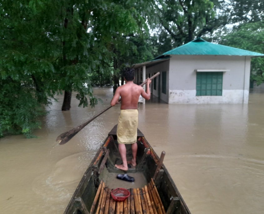Bangladesch Überschwemmung_Fluthilfe 04_c_SONNE-International 2026 Eine SONNE Schule unter Wasser - Überschwemungen in Bangladesch 11. Juli 2026